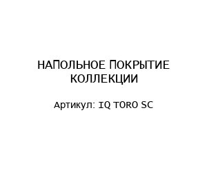 НАПОЛЬНОЕ ПОКРЫТИЕ КОЛЛЕКЦИИ IQ TORO SC
