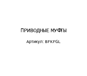 ПРИВОДНЫЕ МУФТЫ BFKFGL
