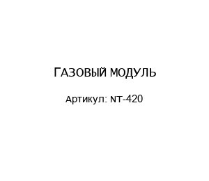 ГАЗОВЫЙ МОДУЛЬ NT-420