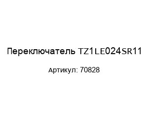 Переключатель TZ1LE024SR11 70828