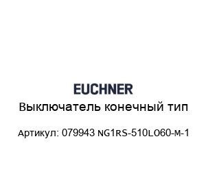 Выключатель конечный тип 079943 NG1RS-510LO60-M-1