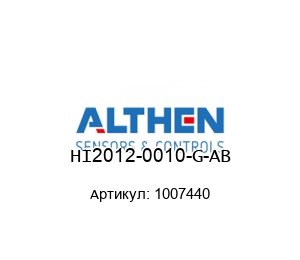 HI2012-0010-G-AB 1007440 Althen Sensors & Controls Датчик давления