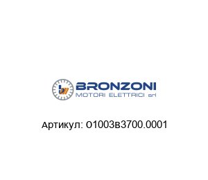 O1003B3700.0001 Bronzoni Электродвигатель