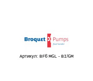 BF6 MGL - BI/GM Broquet Насос