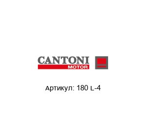 180 L-4 Cantoni Motor Электродвигатель