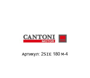 2SIE 180 M-4 Cantoni Motor Асинхронный мотор