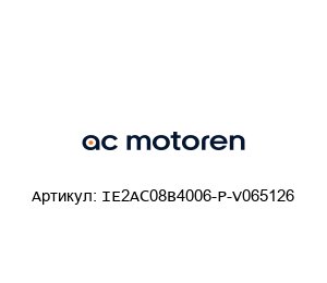 IE2AC08B4006-P-V065126 AC-Motoren Асинхронный двигатель
