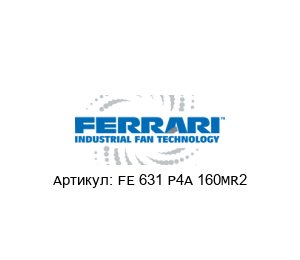 FE 631 P4A 160MR2 F.LLI / Ferrari Ventilatori Industriali Вентилятор
