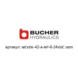 WEVDK-42-A-NP-6-24VDC oem Bucher Hydraulics