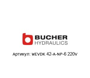 WEVDK 42-A-NP-6 220V Bucher Hydraulics