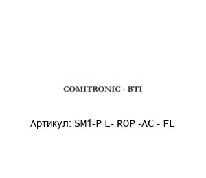 SM1-P L- ROP -AC - FL  COMITRONIC-BTI Электромагнитный предохранительный замок
