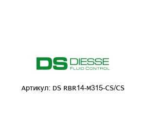 DS RBR14-M315-CS/CS Diesse Указатель уровня воды