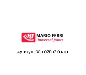 3GD O20H7 O.NUT Mario Ferri