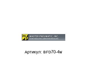 BFD70-4W MASTER PNEUMATIC Фильтр