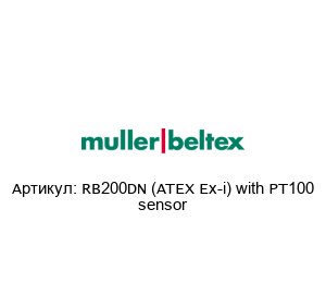 RB200DN (ATEX Ex-i) with PT100 sensor Muller Beltex Датчик температуры