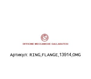 RING,FLANGE,13914,OMG Officine Meccaniche Gallaratesi (OMG) Фланец