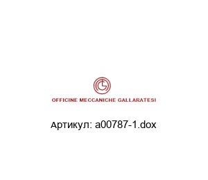a00787-1.dox Officine Meccaniche Gallaratesi (OMG) Фланцевое кольцо