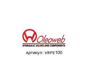 VRPE100 OLEOWEB Гидравлический замок