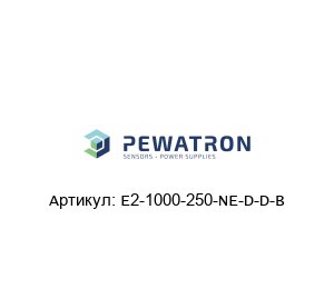 E2-1000-250-NE-D-D-B  PEWATRON