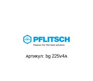 bg 225V4A PFLITSCH