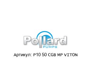 P10 50 CGB MP VITON Pollard Pumps Насос