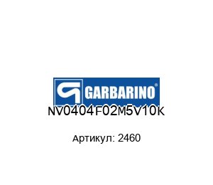 NV0404F02M5V10K 2460 Pompe Garbarino Клапан